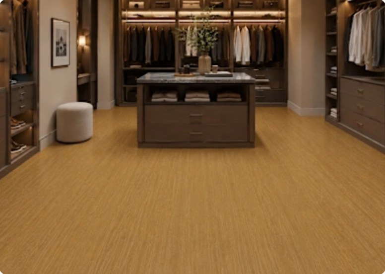 2003-10 RUSTIK HONEY OAK installed in a room