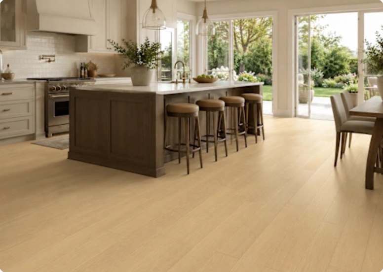 AE15 SILVER NATURAL OAK installed in a room