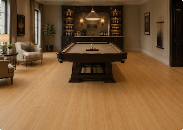 PO-594 SOFT NATURAL OAK installed in a room