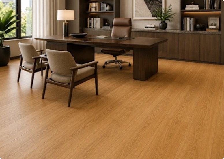 PO-791 WARM NATURAL OAK installed in a room