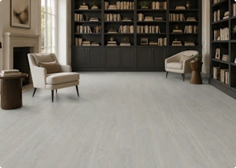 SA29 TRUE GRAY OAK installed in a room