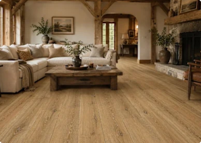 SA352 RUSTIK OAK installed in a room