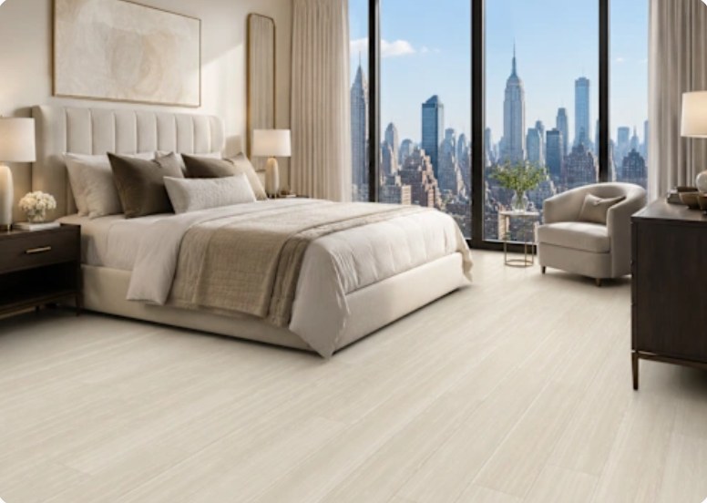 SA73 GREY BEIGE OAK OAK installed in a room