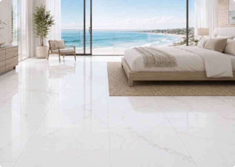 BALI STATUARIO installed in a room
