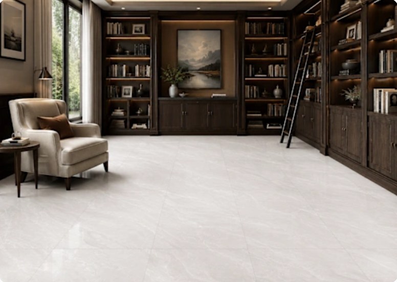 GALLERIA LIGHT GRAY installed in a room