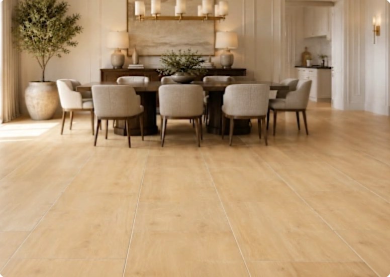 NATURAL OAK 24X48 installed in a room