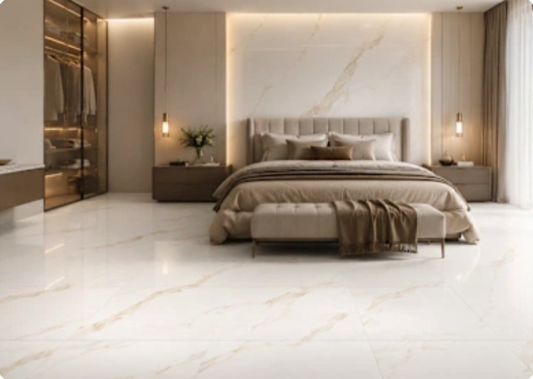 OXID STATUARIO 24X48 installed in a room