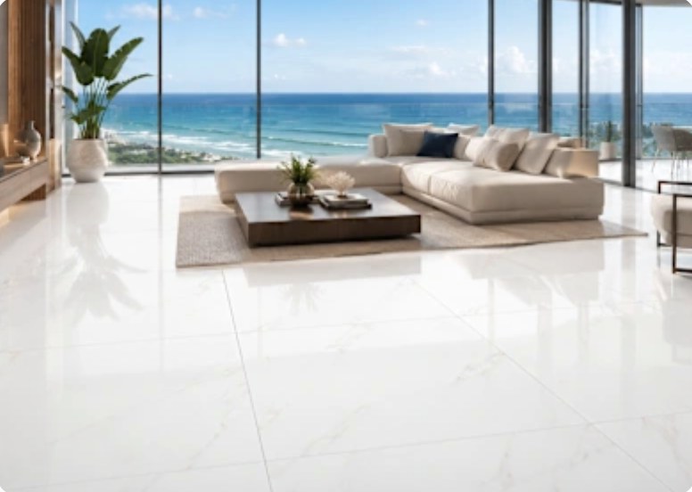 SMOKE WHITE 48X48 installed in a room